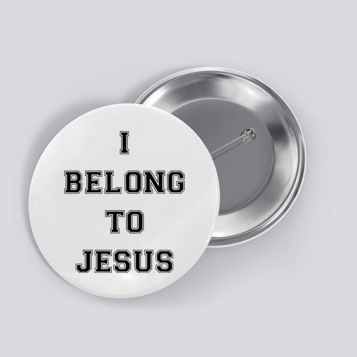 I Belong To Jesus Christian Gym Apparel Christian Dad Button
