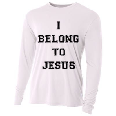 I Belong To Jesus Christian Gym Apparel Christian Dad Cooling Performance Long Sleeve Crew