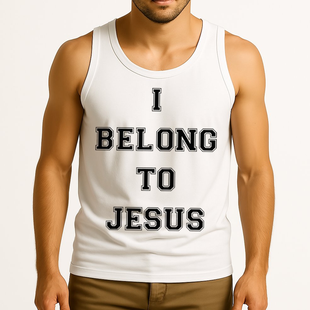 I Belong To Jesus Christian Gym Apparel Christian Dad Tank Top