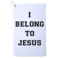 I Belong To Jesus Christian Gym Apparel Christian Dad Golf Towel