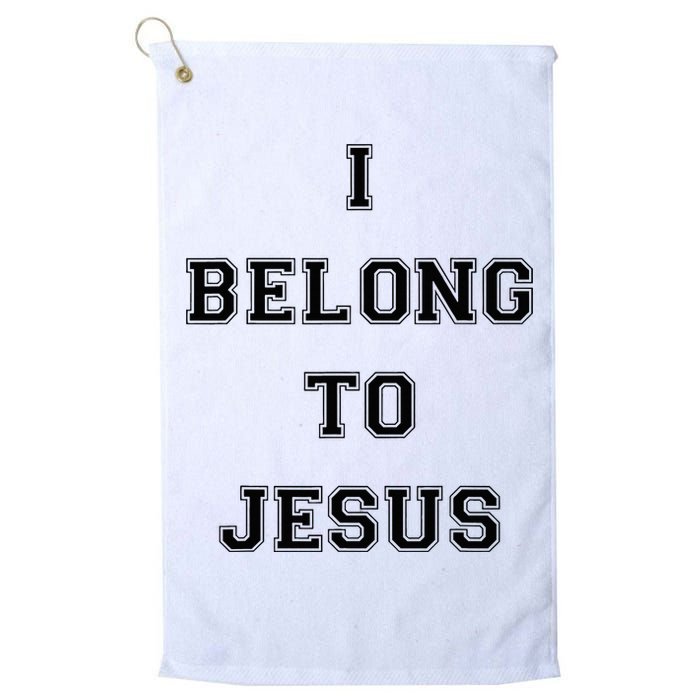 I Belong To Jesus Christian Gym Apparel Christian Dad Golf Towel