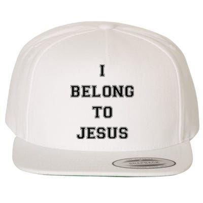 I Belong To Jesus Christian Gym Apparel Christian Dad Wool Snapback Cap