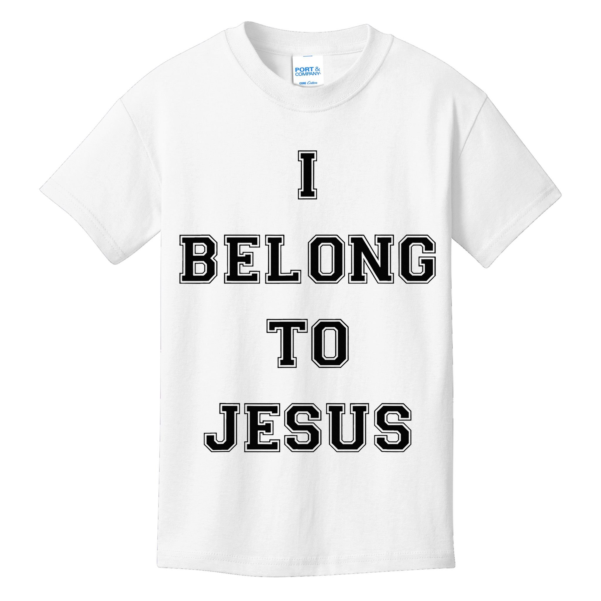 I Belong To Jesus Christian Gym Apparel Christian Dad Kids T-Shirt