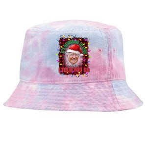 It's Beginning To Look A Lot Like I Told You So Trump Xmas Gift Tie-Dyed Bucket Hat