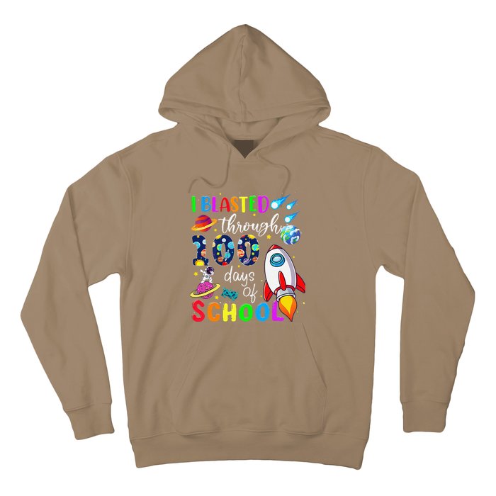 I Blasted Through 100 Days Of School 100th Day Teacher Hoodie