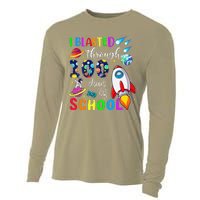 I Blasted Through 100 Days Of School 100th Day Teacher Cooling Performance Long Sleeve Crew