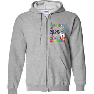 I Blasted Through 100 Days Of School 100th Day Teacher Full Zip Hoodie