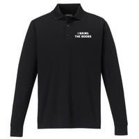 I Bring The Boobs Performance Long Sleeve Polo