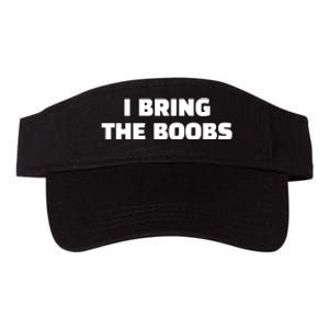 I Bring The Boobs Valucap Bio-Washed Visor