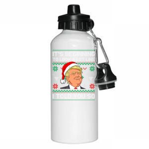 ItS Beginning To Look A Lot Like I Told You So Trump 2024 Xmas Christmas Aluminum Water Bottle