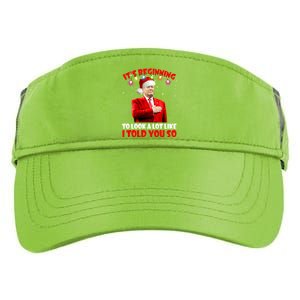 It's Beginning To Look A Lot Like I Told You So Trump Xmas Funny Gift Adult Drive Performance Visor