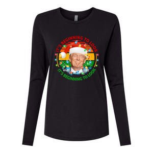 It's Beginning To Look A Lot Like I Told You So Trump Xmas Cute Gift Womens Cotton Relaxed Long Sleeve T-Shirt