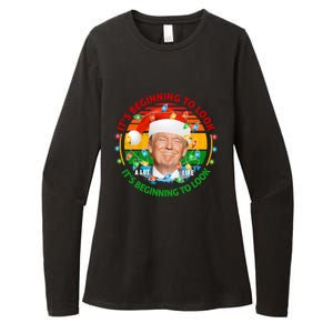 It's Beginning To Look A Lot Like I Told You So Trump Xmas Cute Gift Womens CVC Long Sleeve Shirt