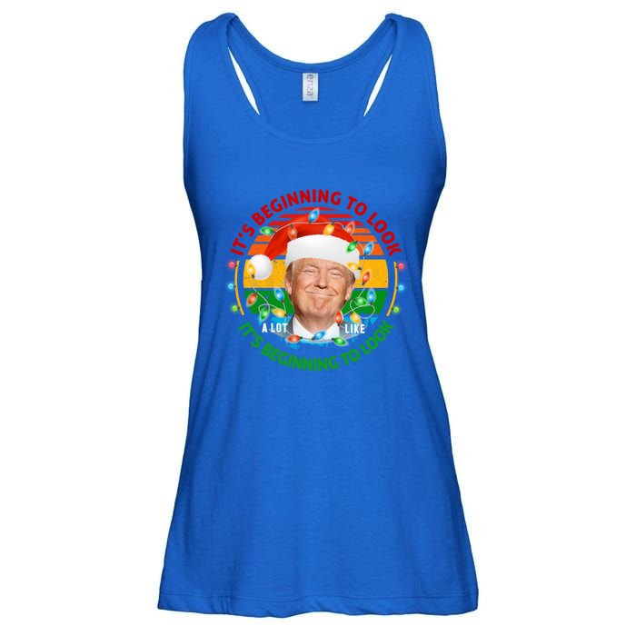 It's Beginning To Look A Lot Like I Told You So Trump Xmas Cute Gift Ladies Essential Flowy Tank