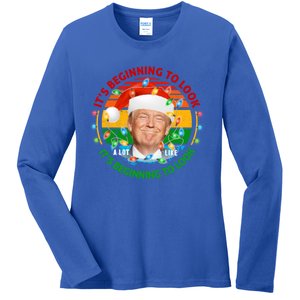 It's Beginning To Look A Lot Like I Told You So Trump Xmas Cute Gift Ladies Long Sleeve Shirt