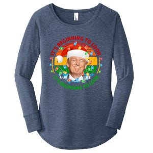 It's Beginning To Look A Lot Like I Told You So Trump Xmas Cute Gift Women's Perfect Tri Tunic Long Sleeve Shirt