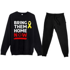 Israel Bring Them Back Home Now Premium Crewneck Sweatsuit Set