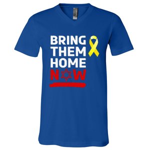 Israel Bring Them Back Home Now V-Neck T-Shirt