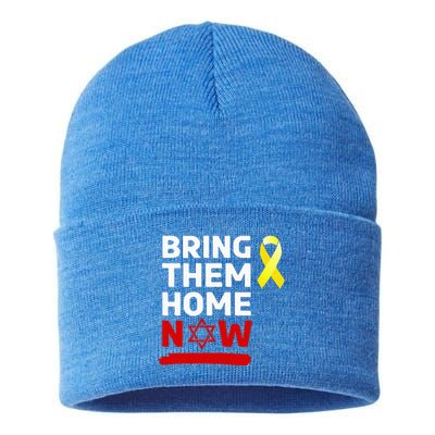 Israel Bring Them Back Home Now Sustainable Knit Beanie