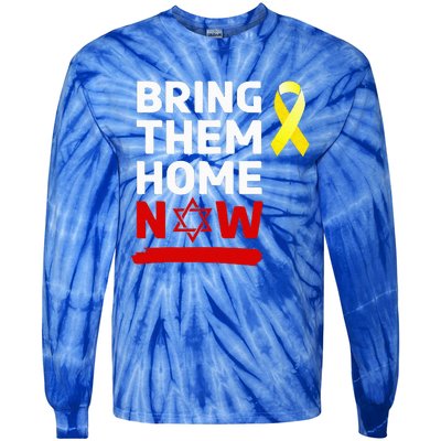 Israel Bring Them Back Home Now Tie-Dye Long Sleeve Shirt