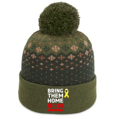 Israel Bring Them Back Home Now The Baniff Cuffed Pom Beanie