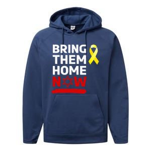 Israel Bring Them Back Home Now Performance Fleece Hoodie