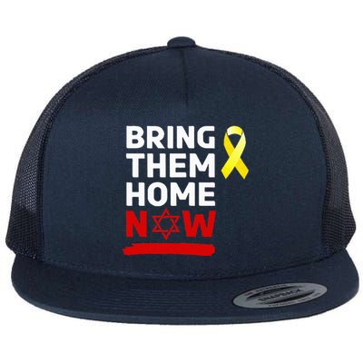 Israel Bring Them Back Home Now Flat Bill Trucker Hat