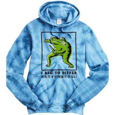 I Beg To Differ Frog Japanese Tie Dye Hoodie