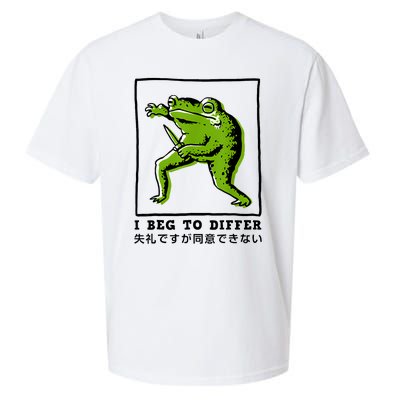 I Beg To Differ Frog Japanese Sueded Cloud Jersey T-Shirt