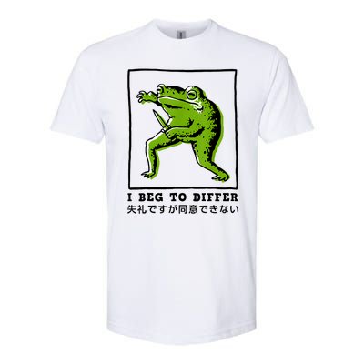 I Beg To Differ Frog Japanese Softstyle CVC T-Shirt