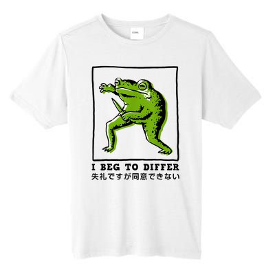 I Beg To Differ Frog Japanese Tall Fusion ChromaSoft Performance T-Shirt