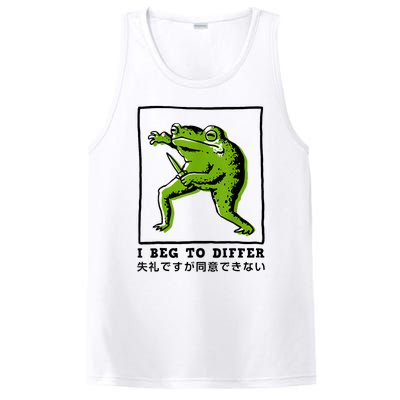 I Beg To Differ Frog Japanese PosiCharge Competitor Tank