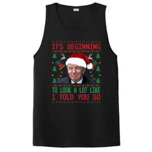 It's Beginning To Look A Lot Like I Told You So Trump Xmas Cool Gift PosiCharge Competitor Tank