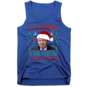 It's Beginning To Look A Lot Like I Told You So Trump Xmas Cool Gift Tank Top