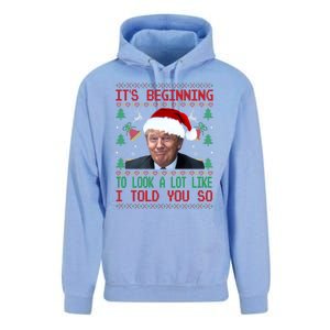 It's Beginning To Look A Lot Like I Told You So Trump Xmas Cool Gift Unisex Surf Hoodie