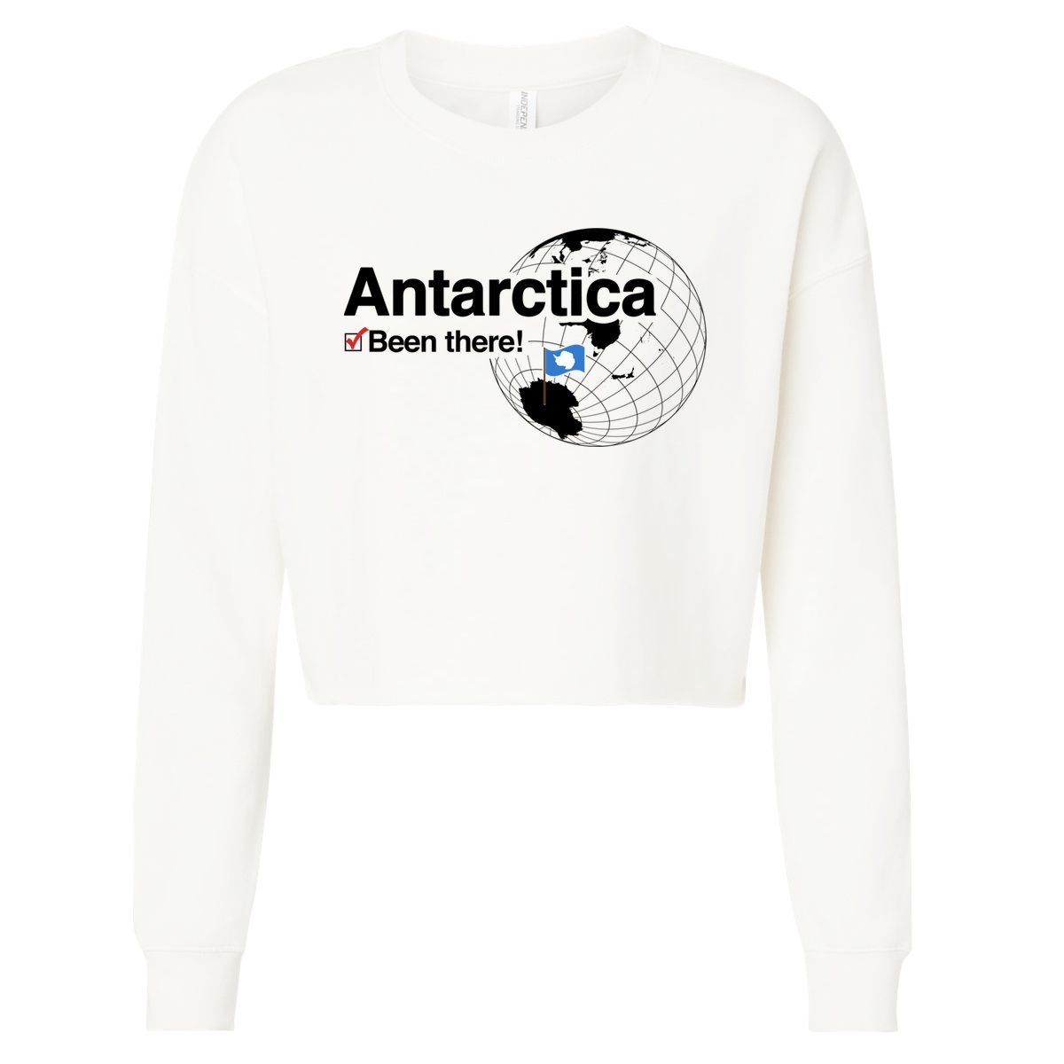 I've Been There Antarctica Gift Cropped Pullover Crew