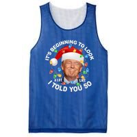 It's Beginning To Look A Lot Like I Told You So Trump Xmas Cute Gift Mesh Reversible Basketball Jersey Tank