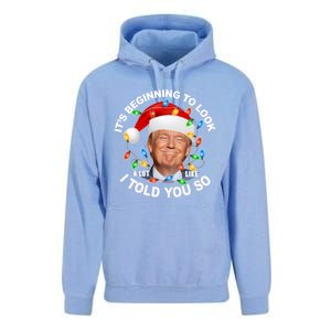 It's Beginning To Look A Lot Like I Told You So Trump Xmas Cute Gift Unisex Surf Hoodie