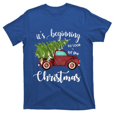 Its Beginning To Look A Lot Like Christmas Vintage Truck Gift T-Shirt