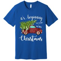 Its Beginning To Look A Lot Like Christmas Vintage Truck Gift Premium T-Shirt