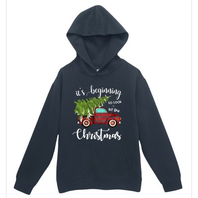 Its Beginning To Look A Lot Like Christmas Vintage Truck Gift Urban Pullover Hoodie