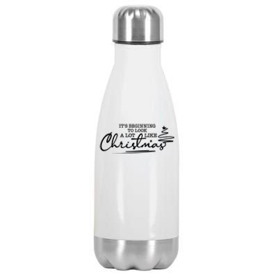 It’S Beginning To Look A Lot Like Christmas Stainless Steel Insulated Water Bottle