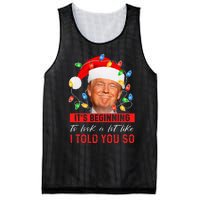 It's Beginning To Look A Lot Like I Told You So Trump Xmas Mesh Reversible Basketball Jersey Tank