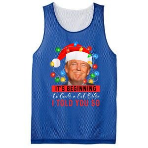 It's Beginning To Look A Lot Like I Told You So Trump Xmas Great Gift Mesh Reversible Basketball Jersey Tank