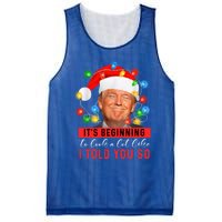 It's Beginning To Look A Lot Like I Told You So Trump Xmas Great Gift Mesh Reversible Basketball Jersey Tank