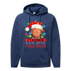 It's Beginning To Look A Lot Like I Told You So Trump Xmas Great Gift Performance Fleece Hoodie