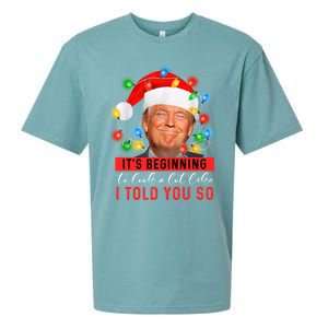 It's Beginning To Look A Lot Like I Told You So Trump Xmas Great Gift Sueded Cloud Jersey T-Shirt