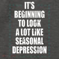 Its Beginning To Look A Lot Like Seasonal Depression Funny Winter Vector Backpack