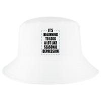 Its Beginning To Look A Lot Like Seasonal Depression Funny Winter Cool Comfort Performance Bucket Hat