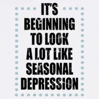 Its Beginning To Look A Lot Like Seasonal Depression Funny Winter Baby Bodysuit